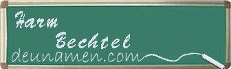 Harm Bechtel Visitenkarte